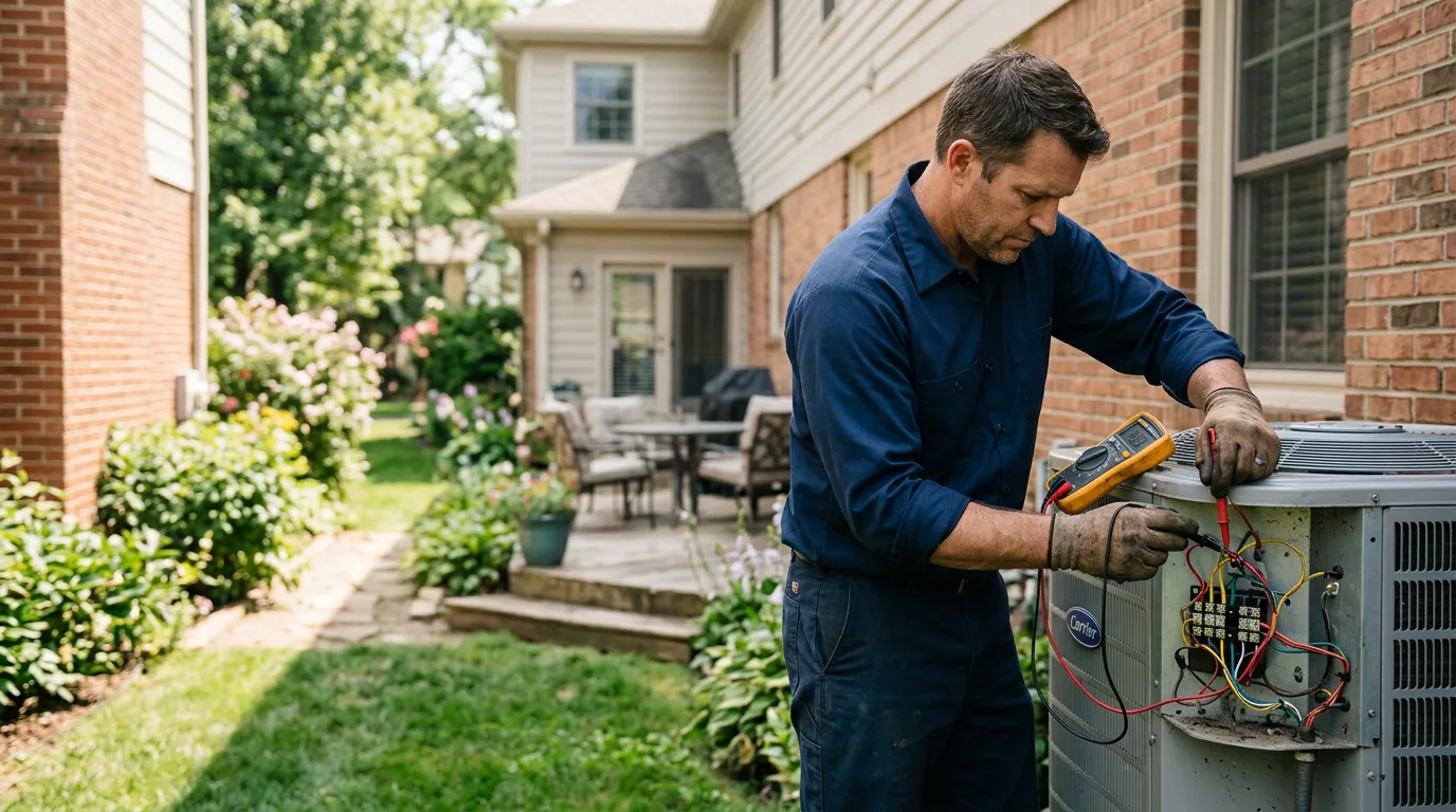 HVAC technician working near Mountain Home, TX